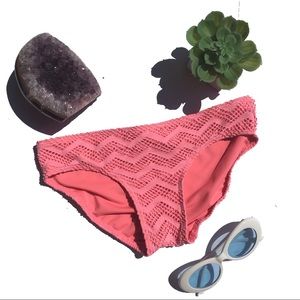 Coral Chevron Swim bottom